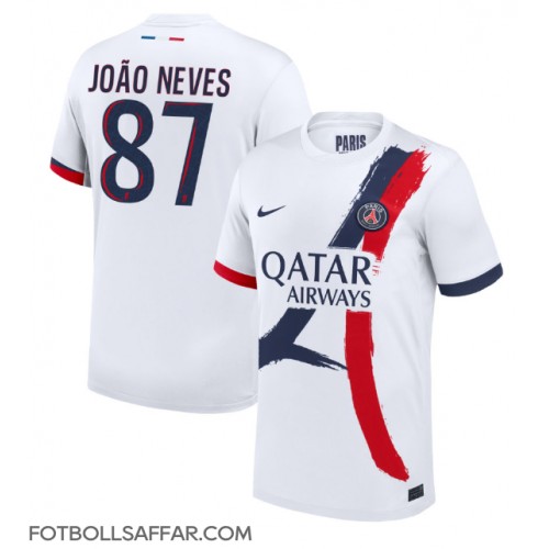 Paris Saint-Germain Joao Neves #87 Bortatröja 2024-25 Kortärmad